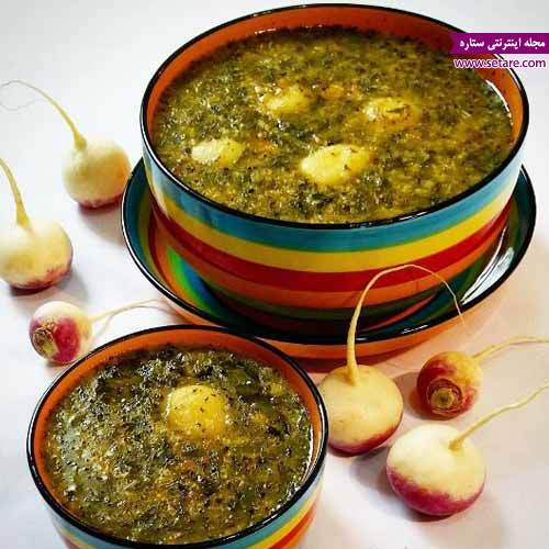  یک سفره بدون گلوتن آش شلغم بدون رشته برای پیشگیری از سرماخوردگی 