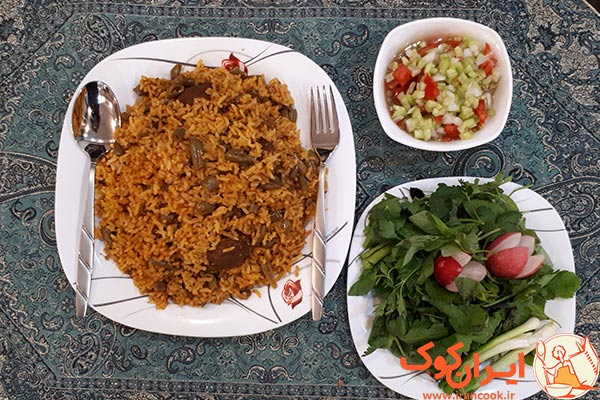   لوبیا پلو 