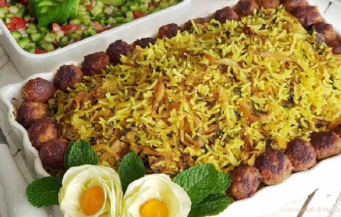  کلم پلو شیرازی  